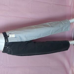 Forever 21 Two Tone Light and Dark Gray Spliced High Rise Cotton Jeans size 28
